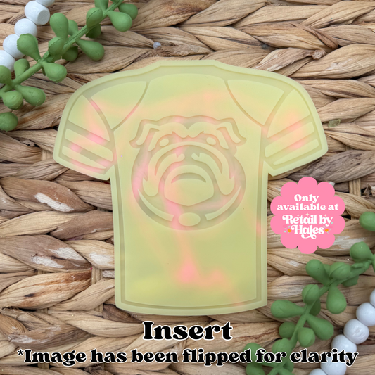 Bulldog Jersey Insert Freshie Mold