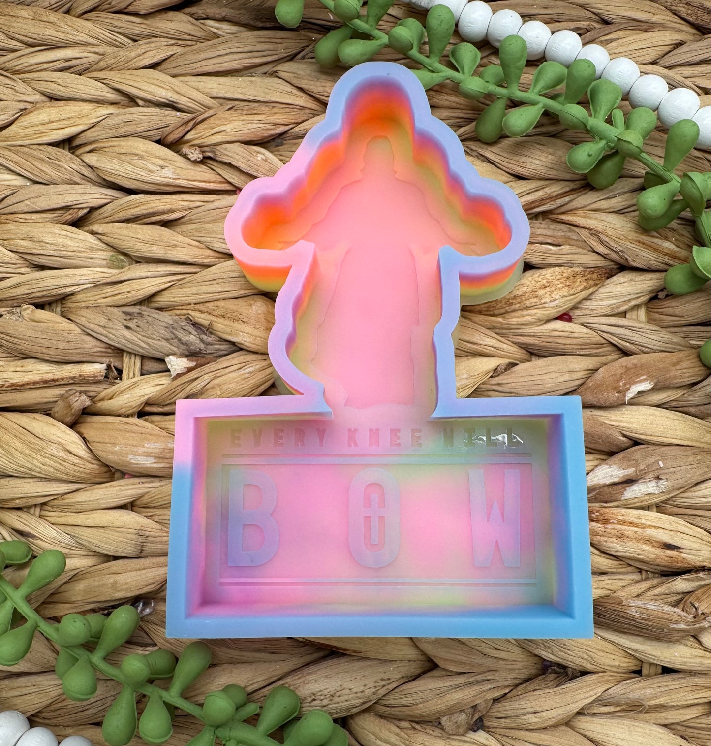Every Knee Will Bow Freshie Mold, God Redeemer, religious freshie making supplies, popular freshie molds, best selling freshies, god is good freshie mold, pray