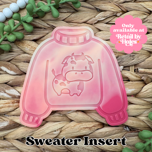 Cow Sweater Insert Freshie Mold