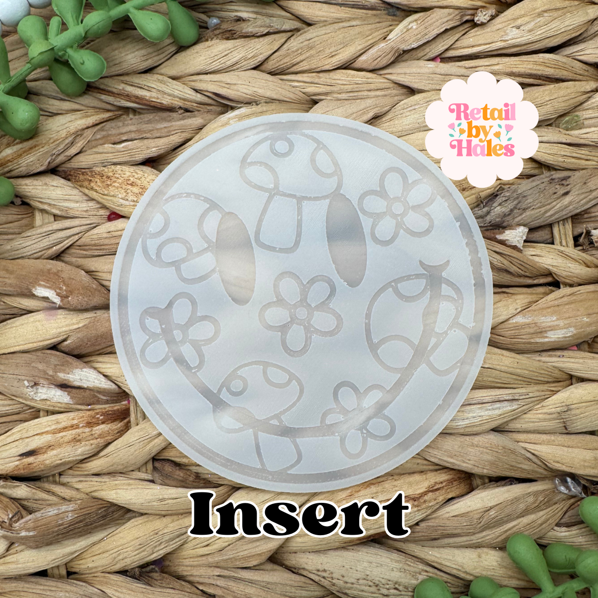 Mushrooms Smile Insert for Circle Freshie Mold