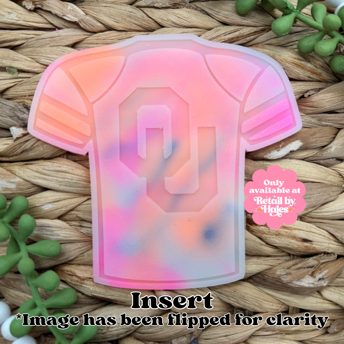 OU Oklahoma Jersey Insert Freshie Mold