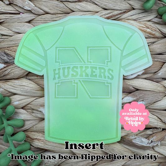 Nebraska Huskes Football Jersey Insert Freshie Mold