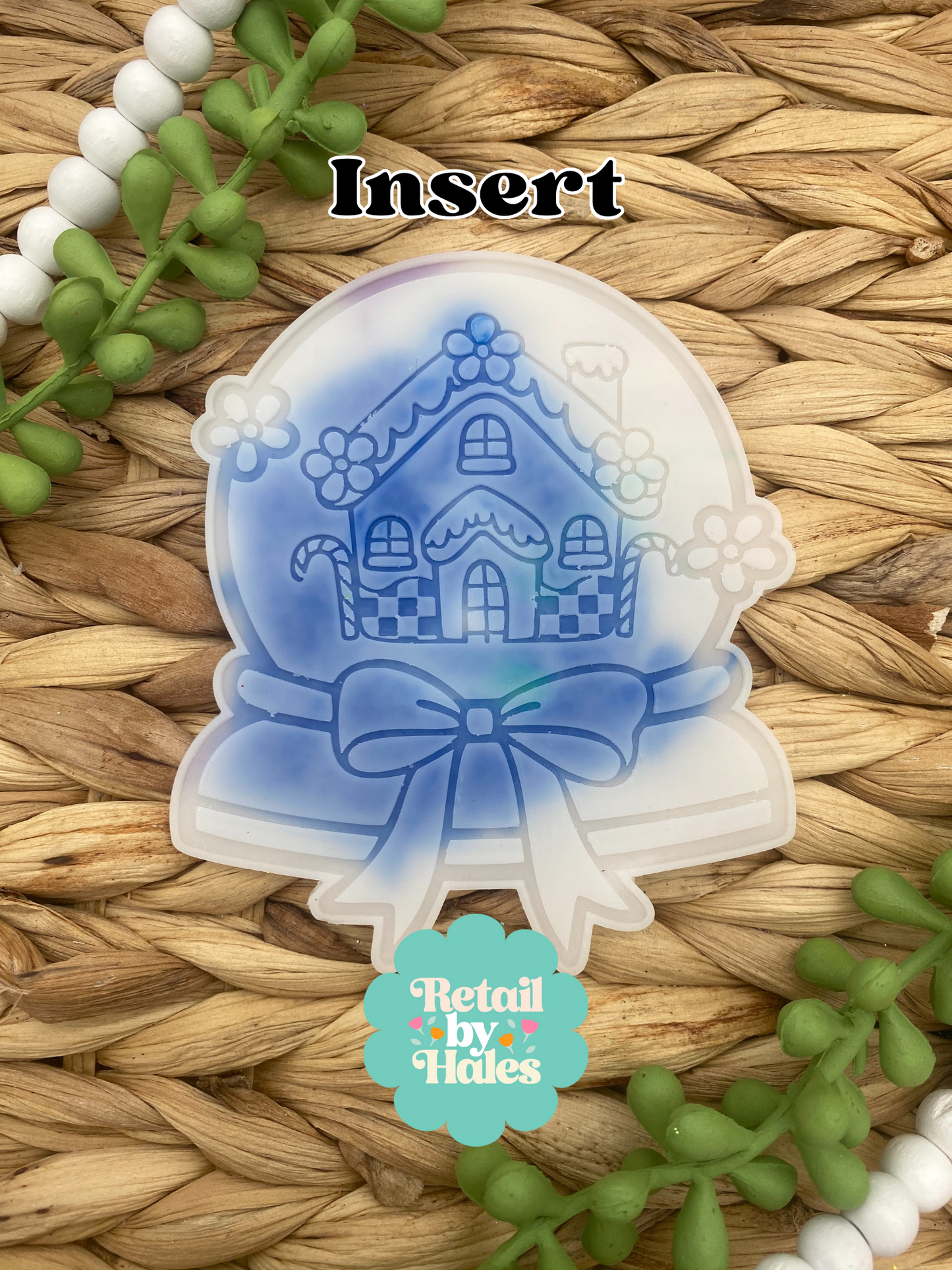 Gingerbread House Snowglobe Insert Mold