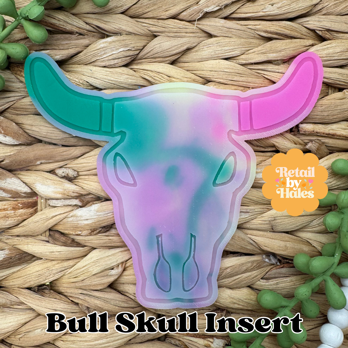 Plain Bull Skull INSERT Freshie Mold