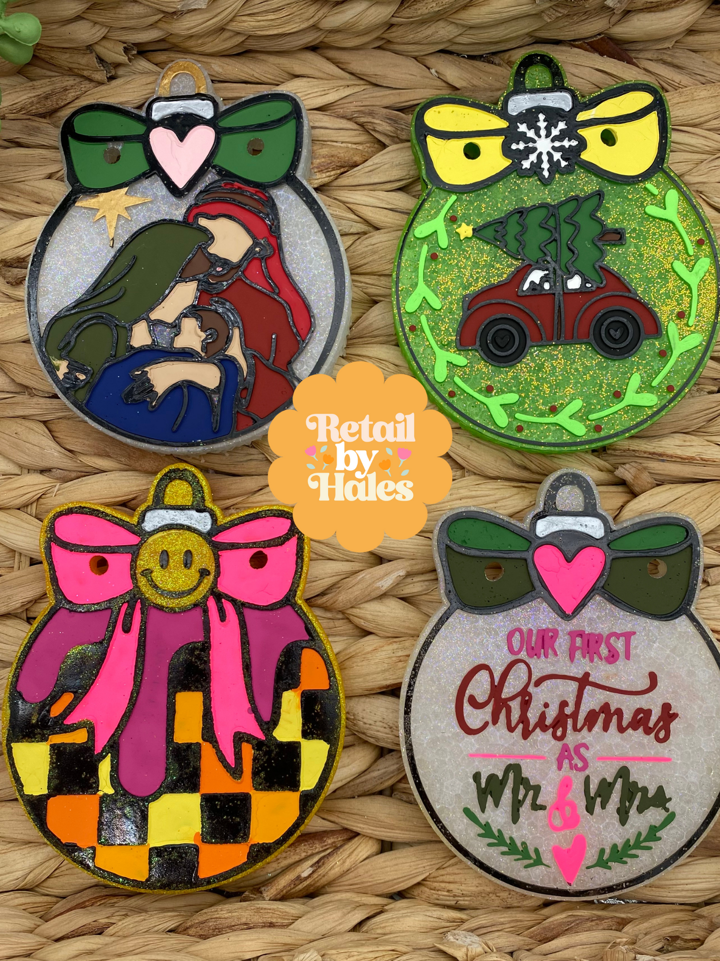 Joseph, Mary, & Jesus Nativity Christmas Ornament Insert Mold