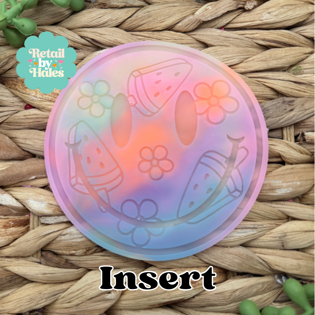 Watermelon Smile Insert for Circle Freshie Mold