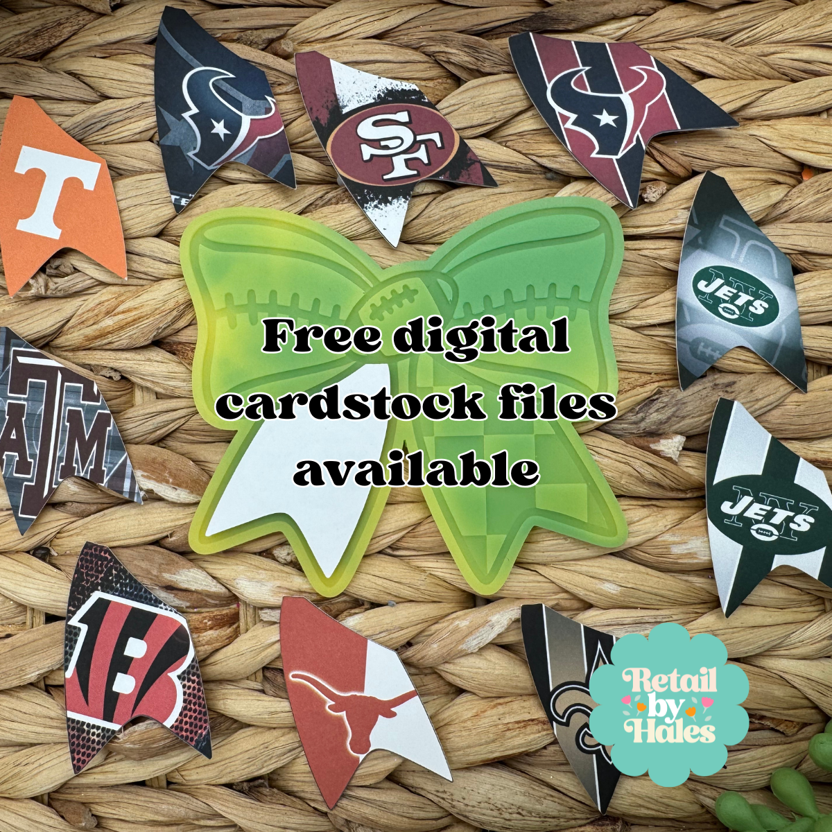 Penn State Football Bow Insert Freshie Mold