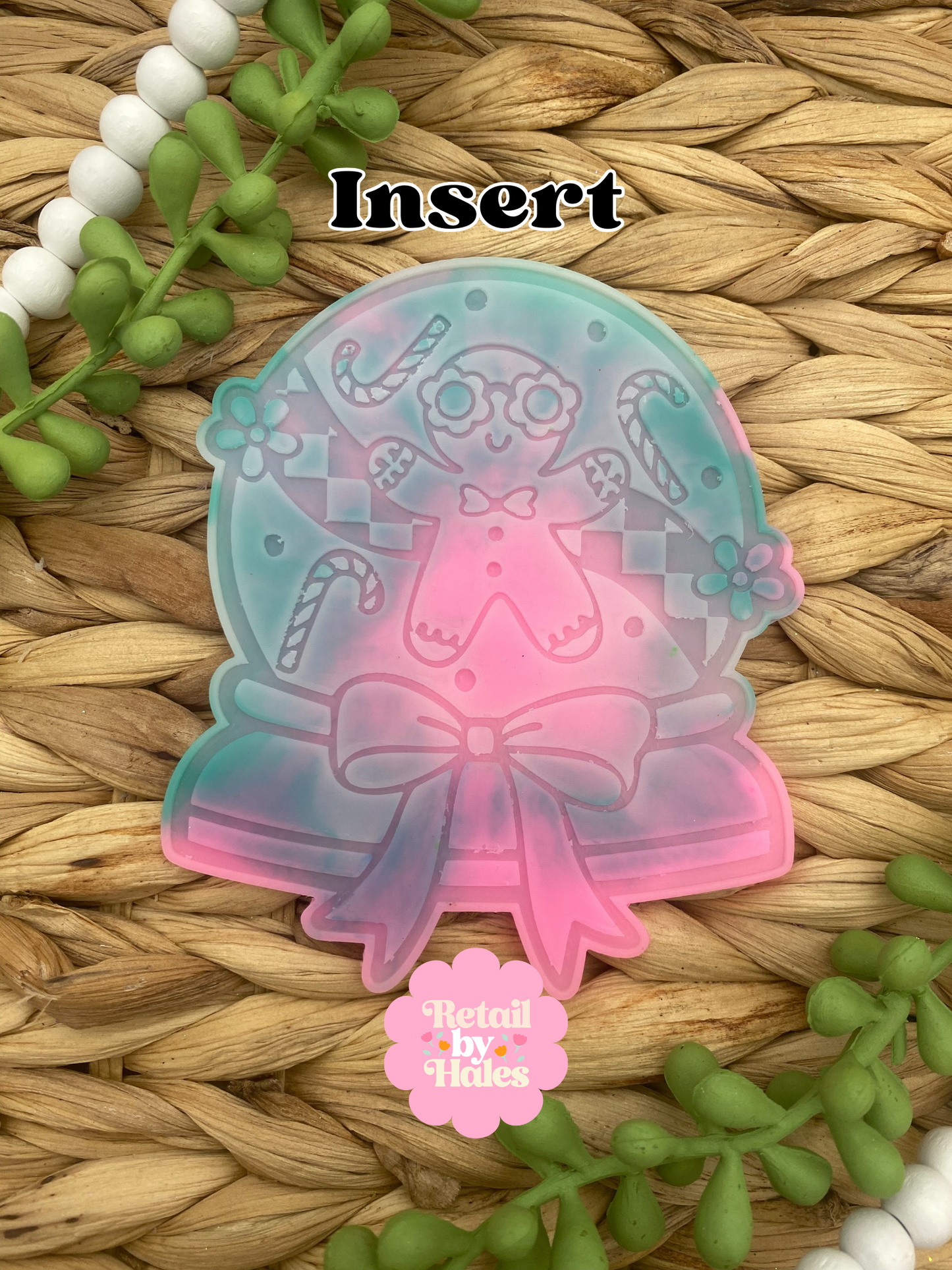 Gingerbread Man Snowglobe Insert Mold