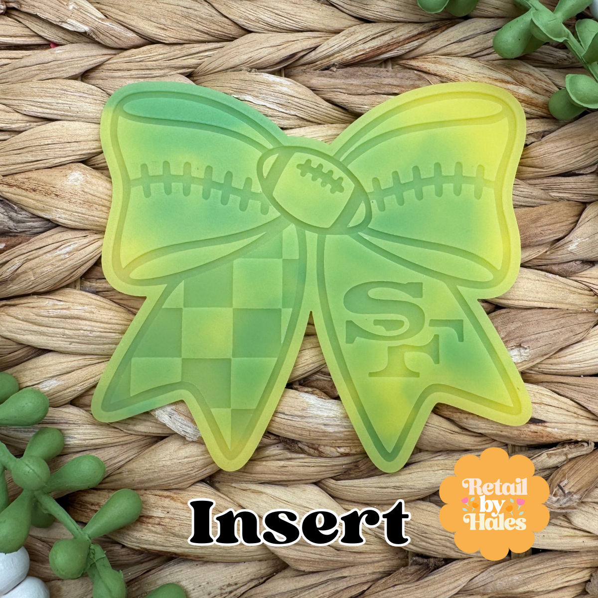 San Francisco Football Bow Insert Freshie Mold