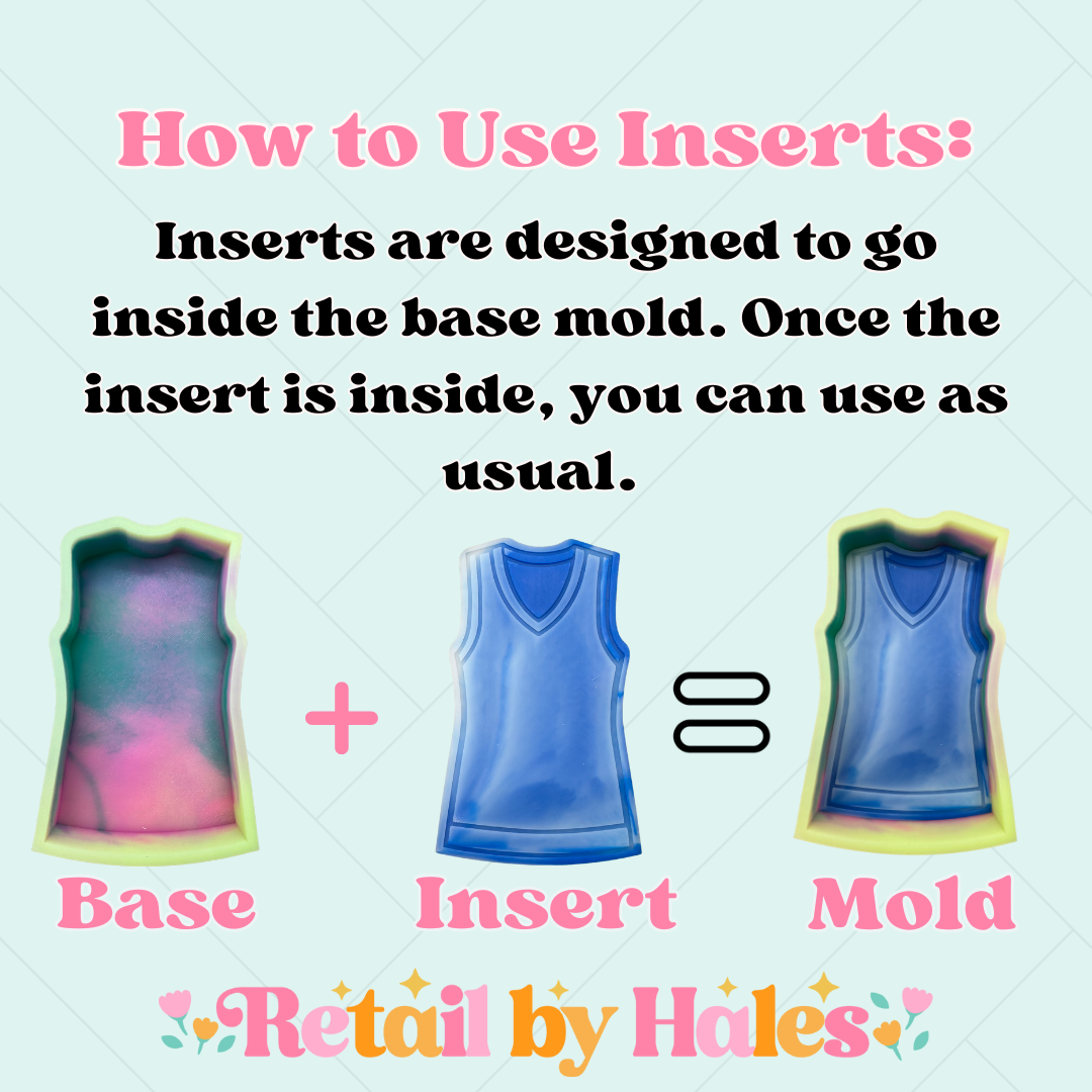 Basketball Jersey Base Freshie Mold