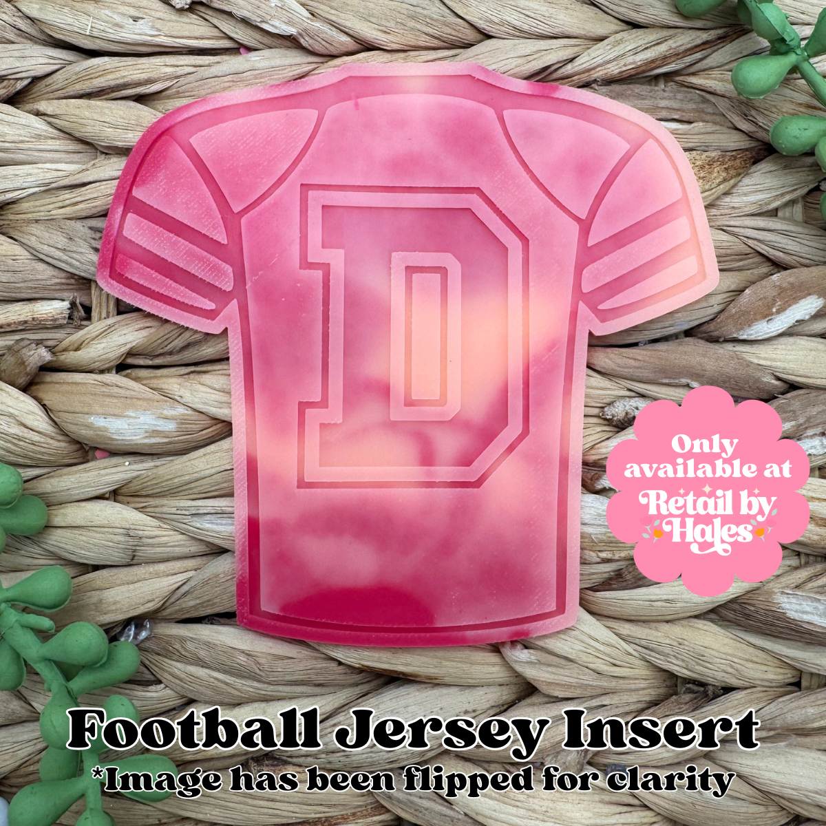 D Varsity Letter Football Jersey Insert Freshie Mold
