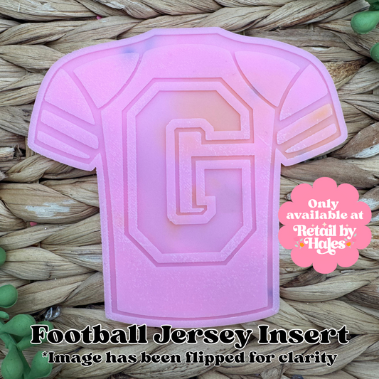 G Varsity Letter Football Jersey Insert Freshie Mold