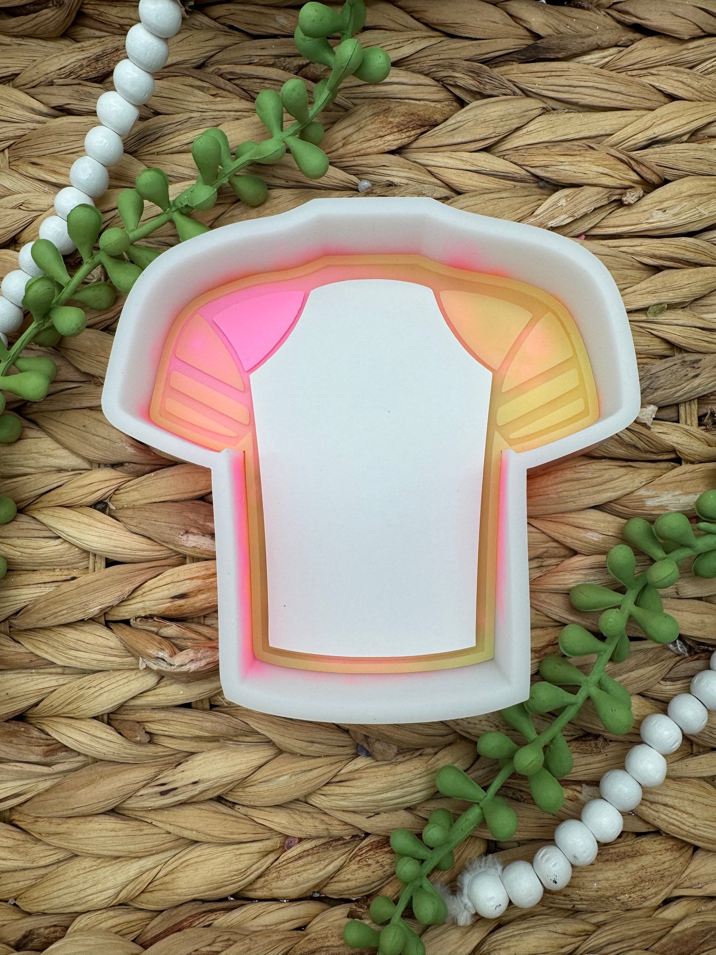 A Varsity Letter Football Jersey Insert Freshie Mold