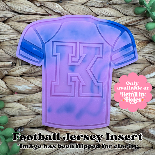 K Varsity Letter Football Jersey Insert Freshie Mold