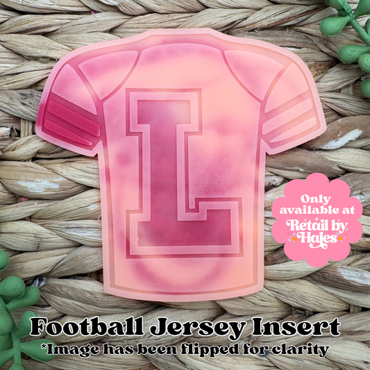 L Varsity Letter Football Jersey Insert Freshie Mold
