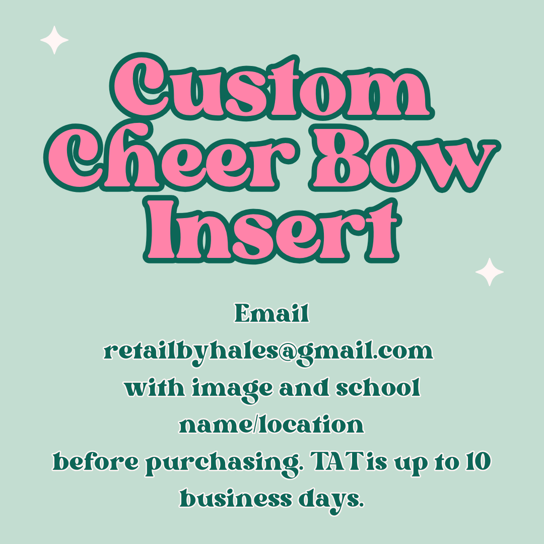 CUSTOM Cheer Bow Insert Freshie Mold