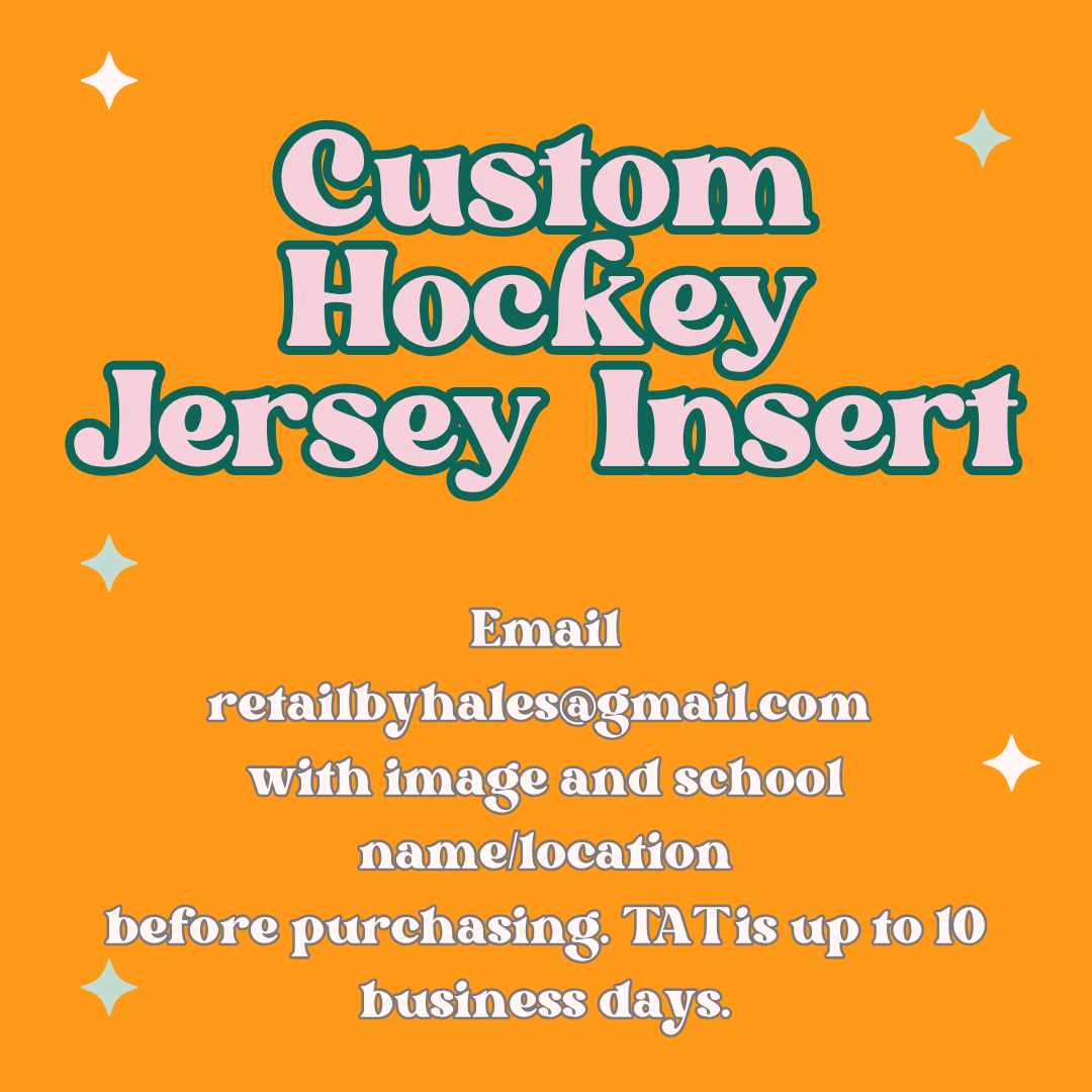 CUSTOM Hockey Jersey Insert Freshie Mold