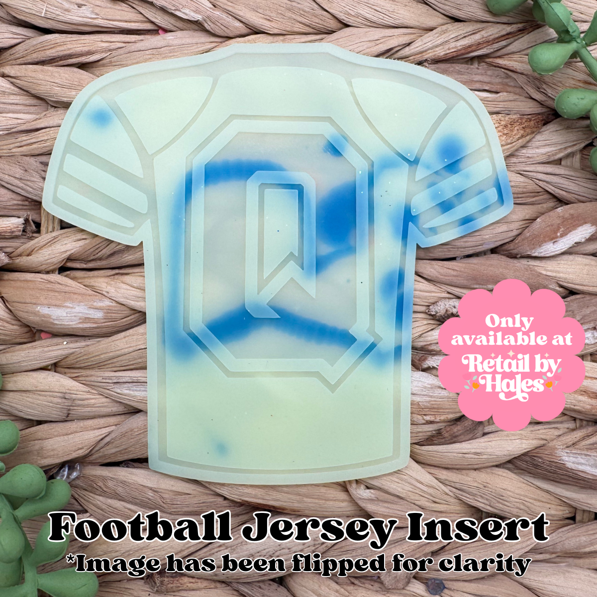Q Varsity Letter Football Jersey Insert Freshie Mold