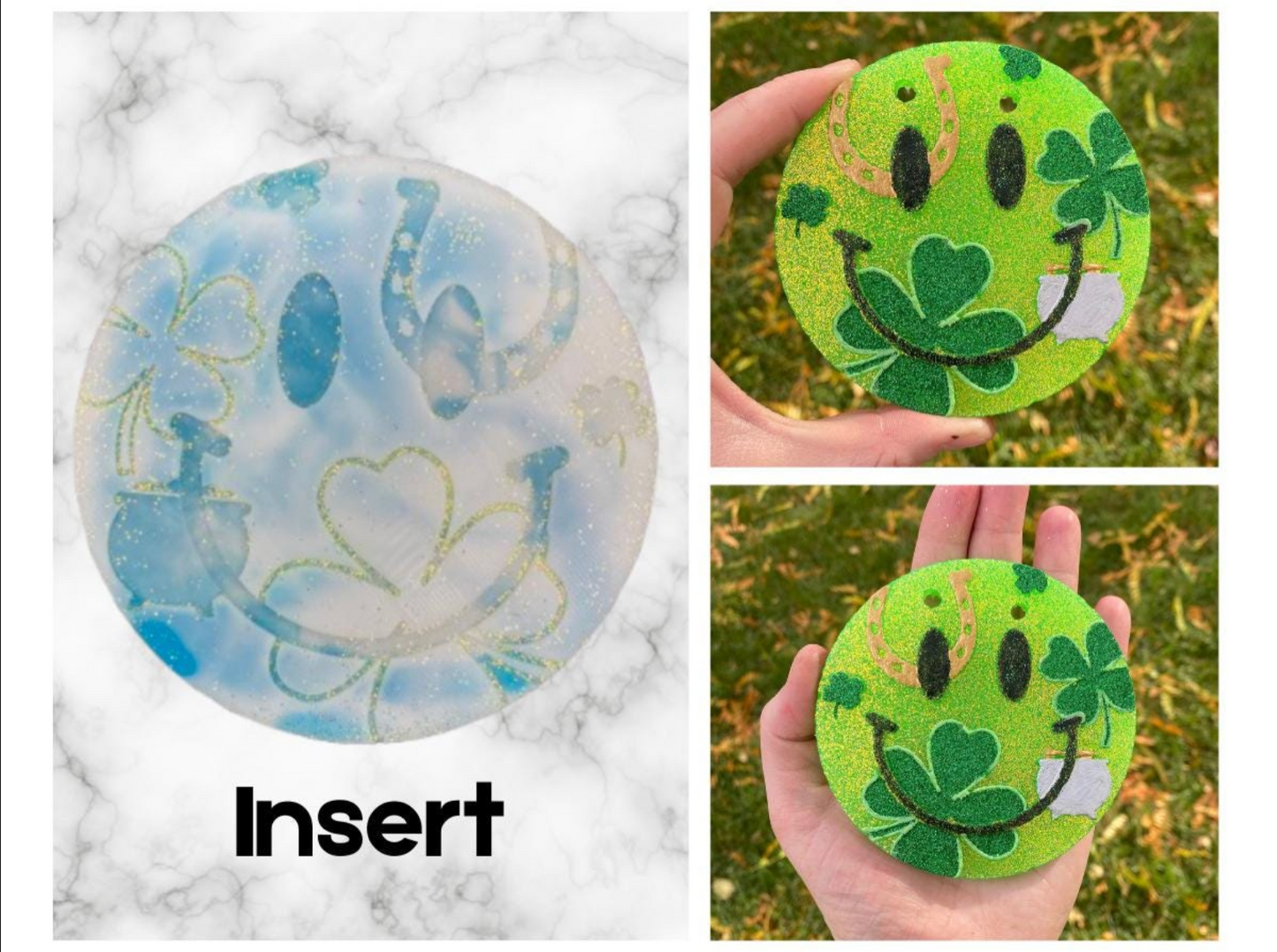 St. Patrick's Day Insert for Circle Freshie Mold