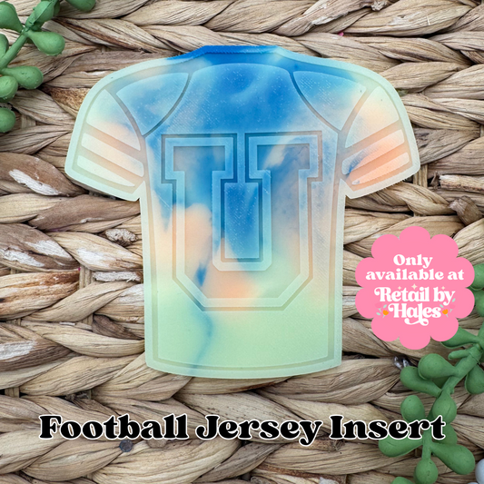 U Varsity Letter Football Jersey Insert Freshie Mold