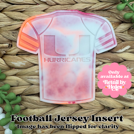 Hurricanes Florida Miami Football Jersey Insert Freshie Mold