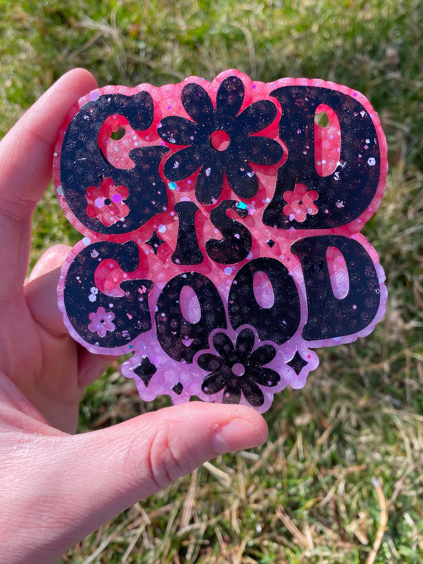 God is Good Freshie Silicone Mold, aroma bead molds, freshie making supplies, popular cardstock freshie molds, best selling freshies