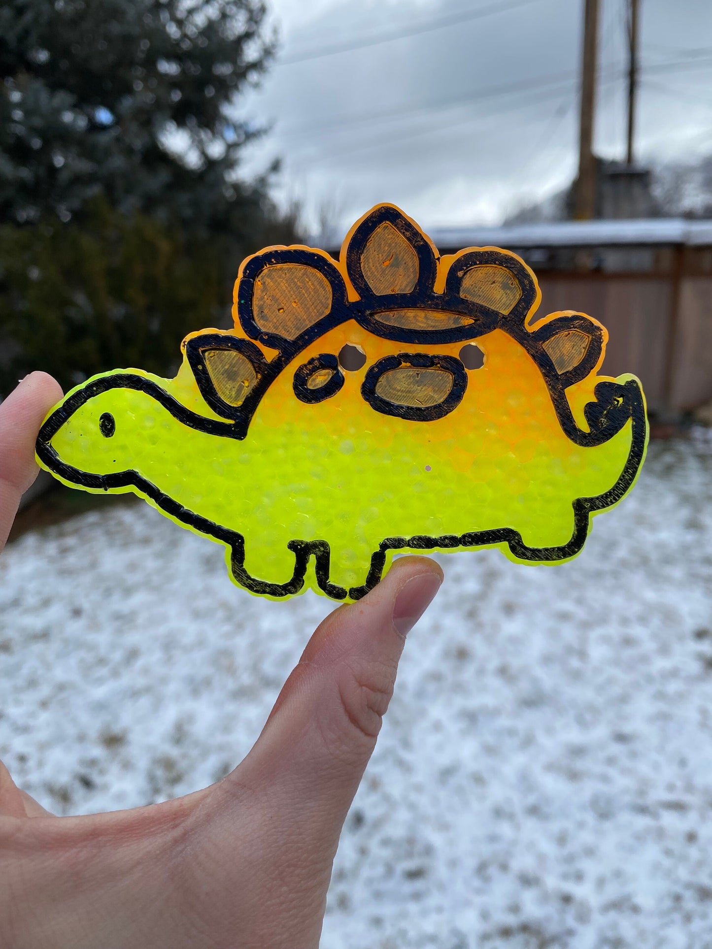Stegosaurus Freshie Silicone Mold, aroma bead molds, freshie making supplies, animal freshie mold, bestselling freshie molds, dinosaur