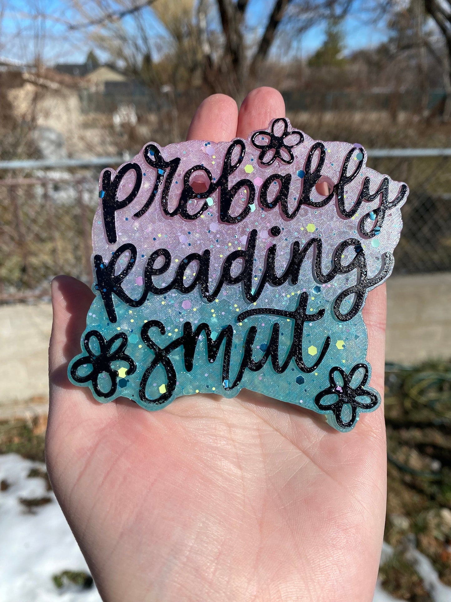 Probably Reading Smut Freshie Silicone Mold, aroma bead molds, freshie making supplies, popular freshie molds, best selling freshies, book