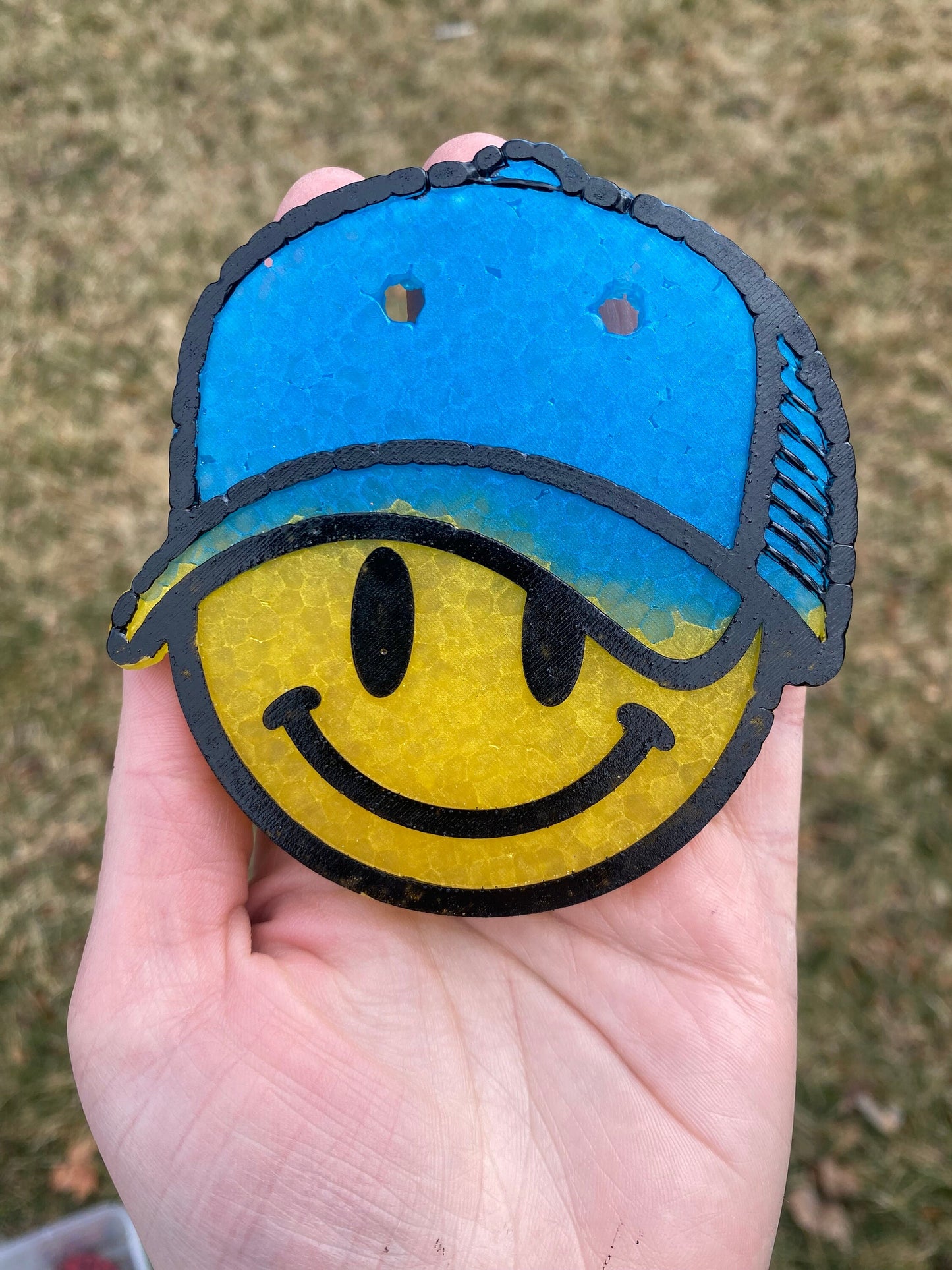 Baseball Cap Freshie Mold, aroma bead silicone mold, freshie making supplies, popular freshie molds, smile with hat mold, cardstock mold