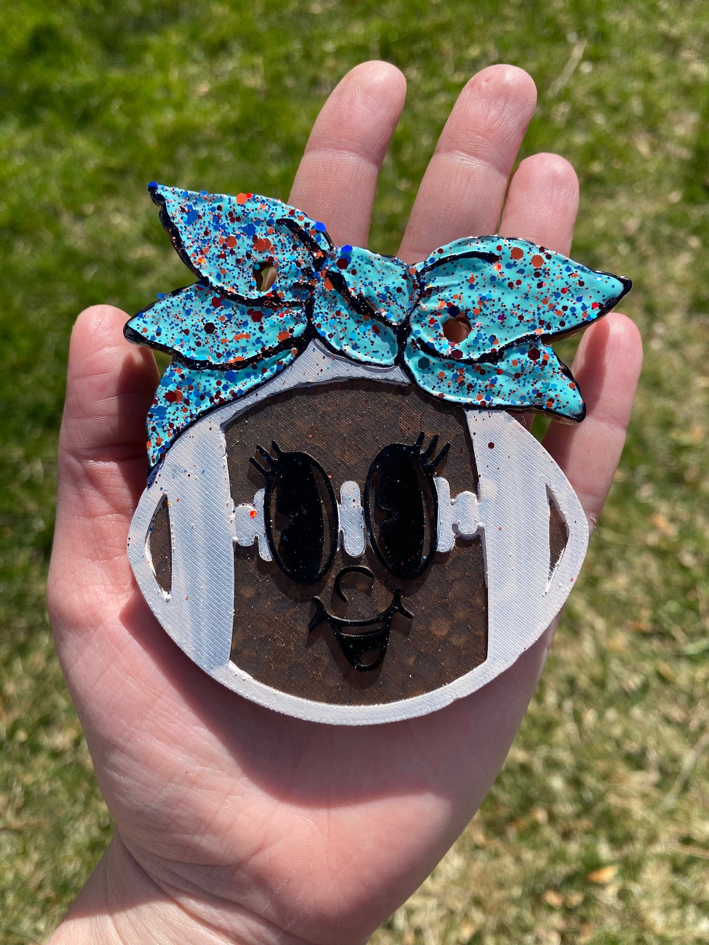 Football with bow Freshie Silicone Mold, cardstock molds, best selling freshies, sports freshie molds, sport team freshie molds