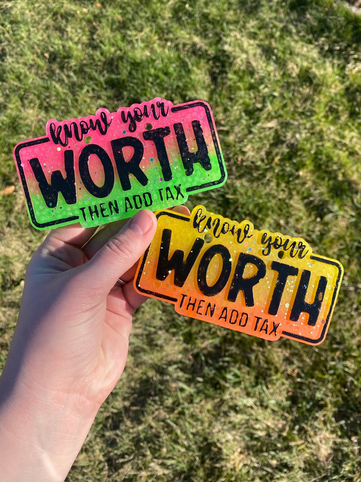 Know Your Worth and Then Add Tax Freshie Silicone Mold, positive aroma bead molds, beginner freshie making supplies, popular freshie molds,