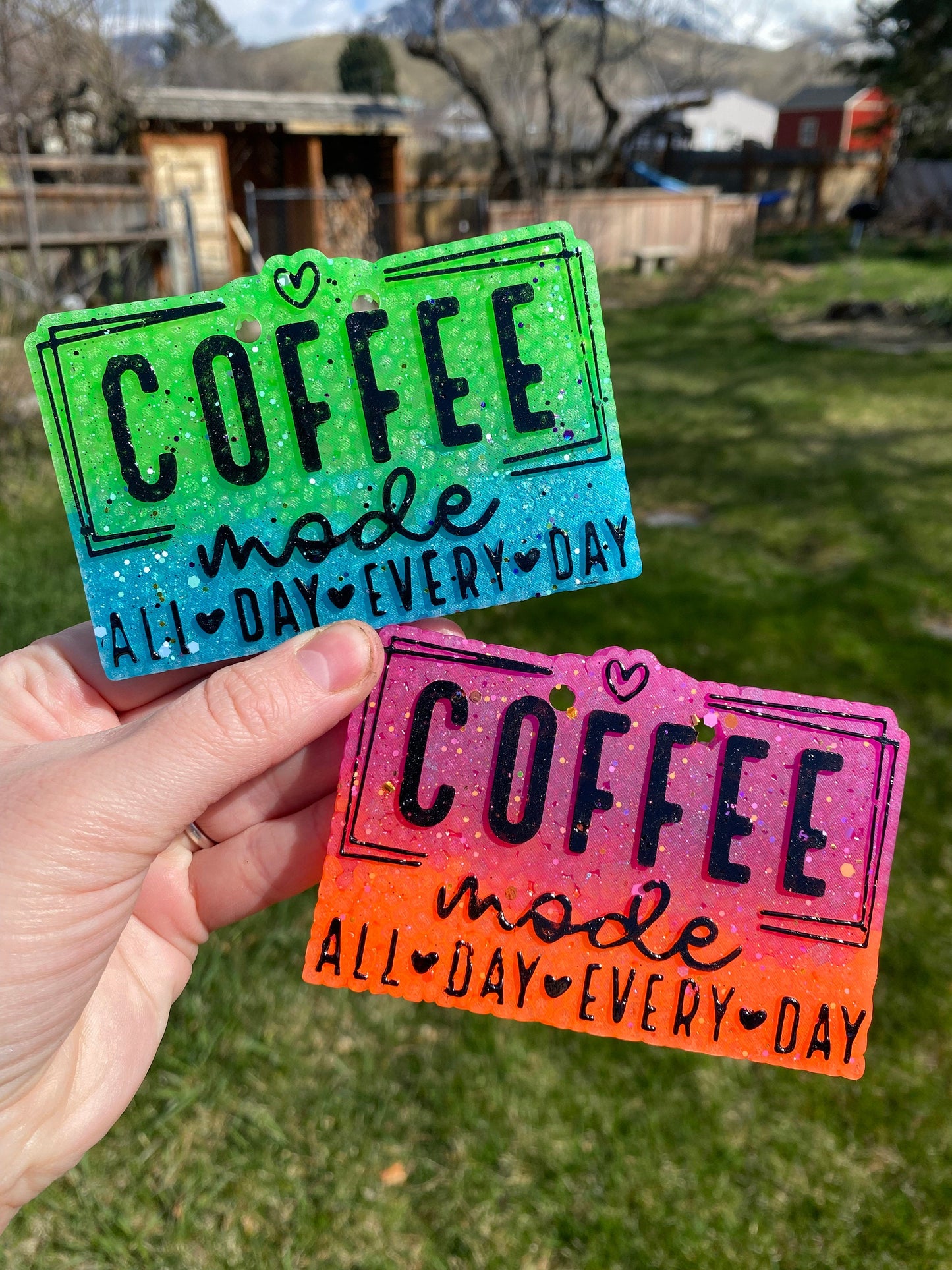 Coffee Mode Freshie Silicone Mold, bestselling freshie molds, heat safe silicone, soap mold, coffee queen, freshie supplies beginner