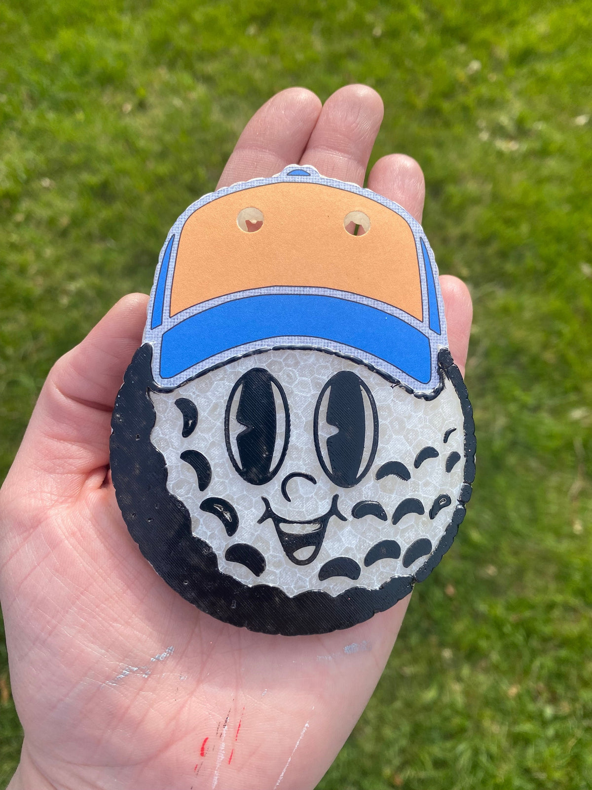 Golf Ball Dad Mold, freshie making supplies, sport dad mold, best selling freshies, sport team silicone mold, golf ball freshie mold