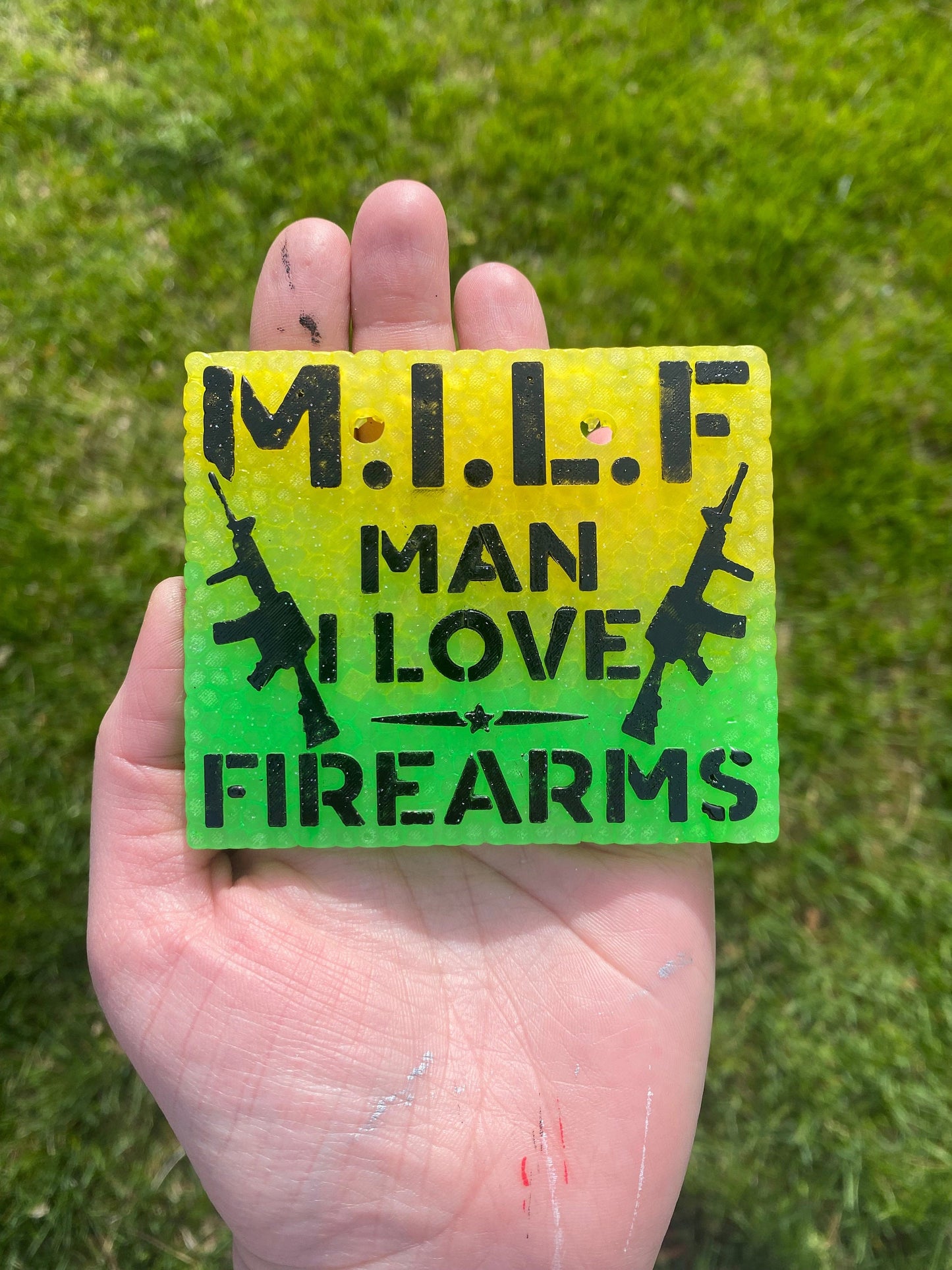 Man I Love Firearms MILF Mold, Gun Freshie Mold, Hunting Silicone Mold, Freshie Molds for Men, Father's Day Freshie Molds, Guy Freshie Mold