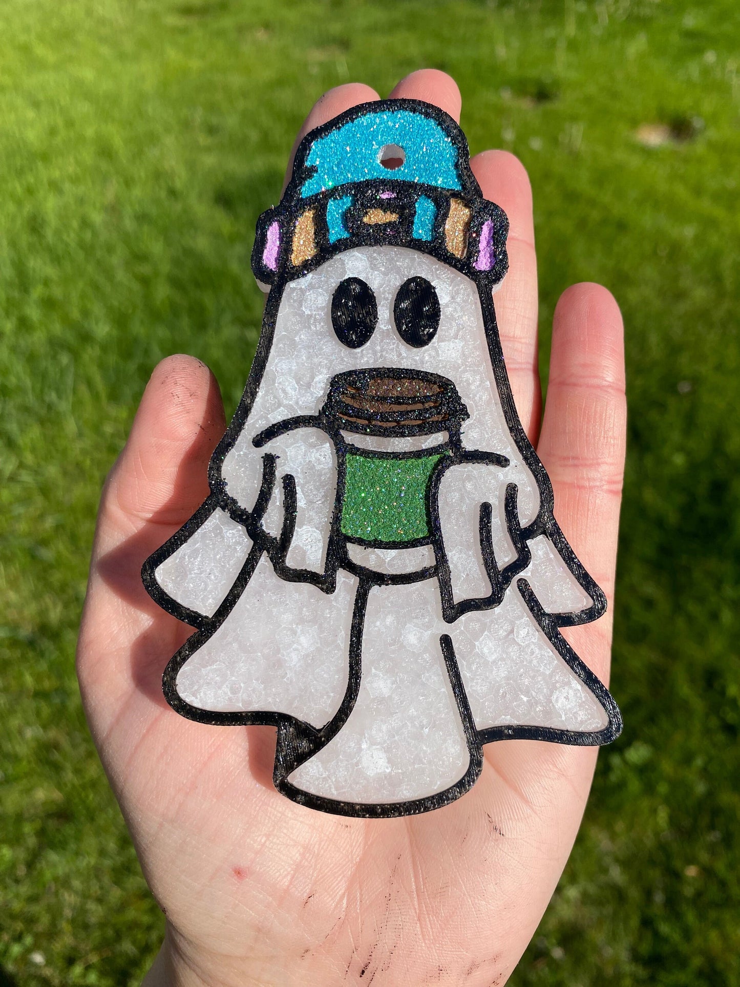 Coffee Ghost Mold, Halloween Freshie Mold, Fall Freshie Mold, Ghost Silicone Mold, Coffee Shop Freshie Mold, Spooky Mold, Latte Ghost Mold