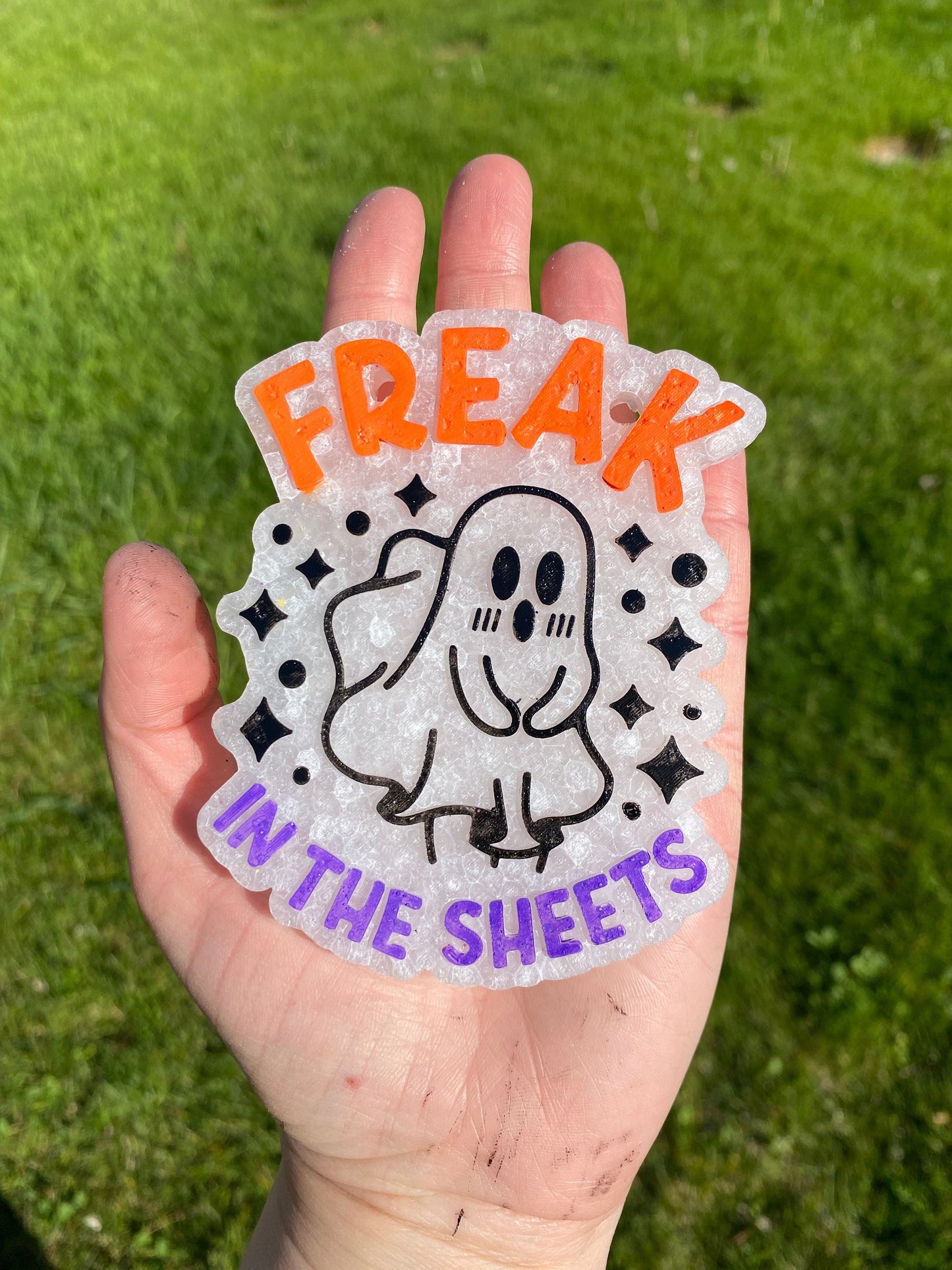 Freak in the Sheets Ghost Mold, Halloween Freshie Mold, Fall Freshie Mold, Ghost Silicone Mold, Funny Freshie Mold, Spooky Mold