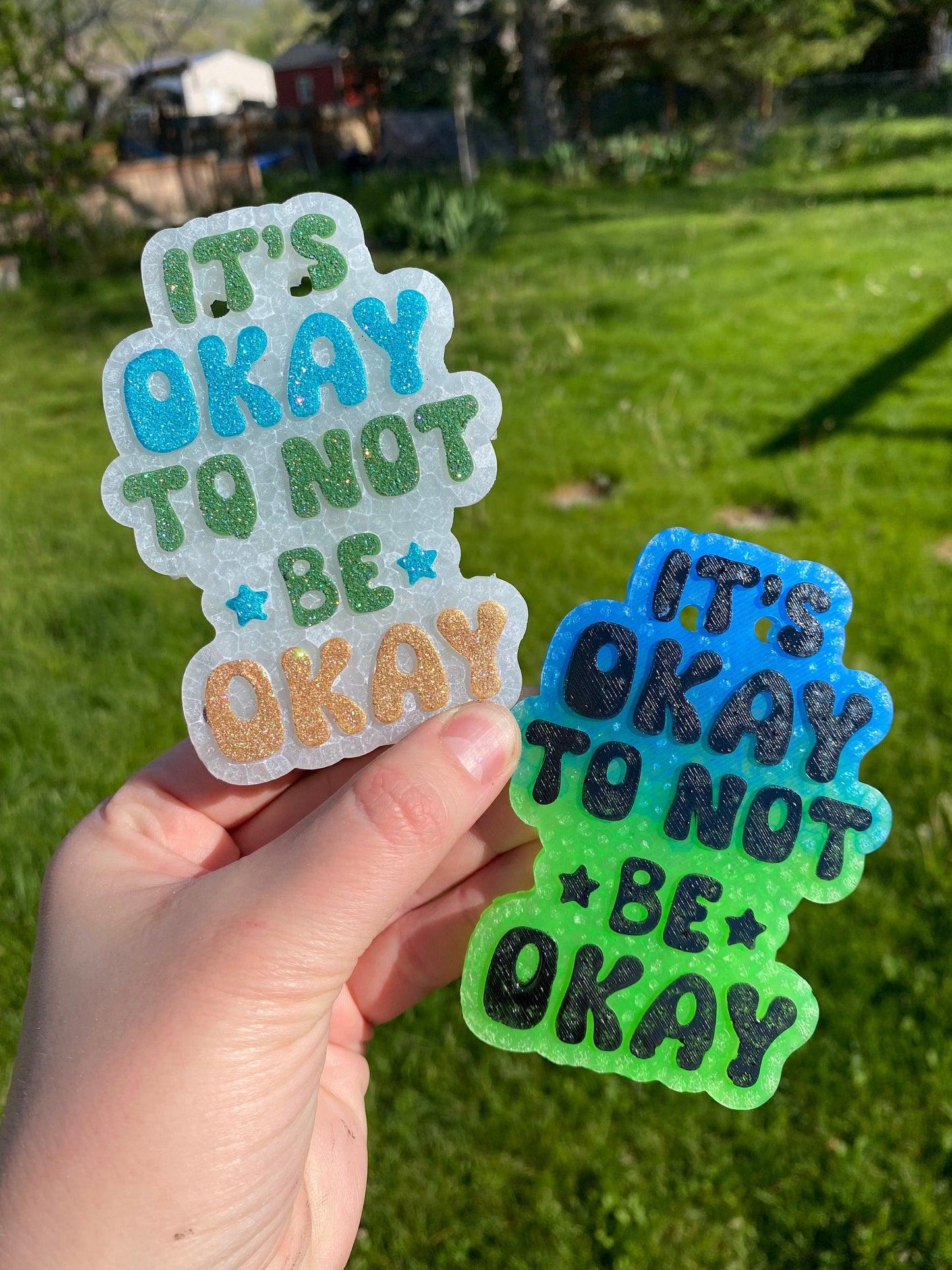 It's Okay to Not Be Okay Mold, Mental Health Freshie Mold, Depression Freshie Mold, Uplifting Freshie Mold, Mental Health Awareness Silicone