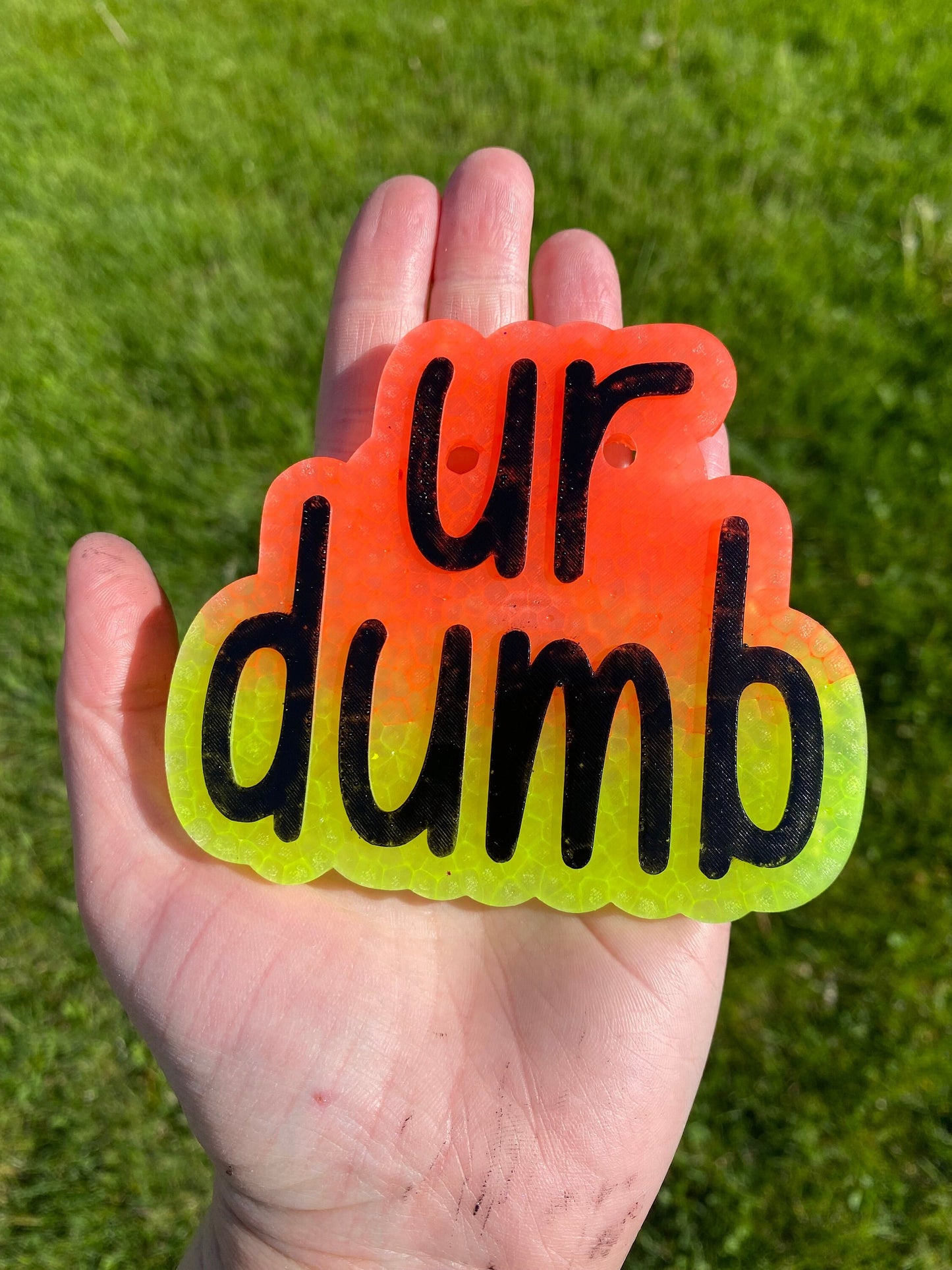 Ur Dumb Mold, you're dumb freshie, funny freshie mold, dad freshie mold, freshie mold for brother, freshie mold for sister, gag gift freshie