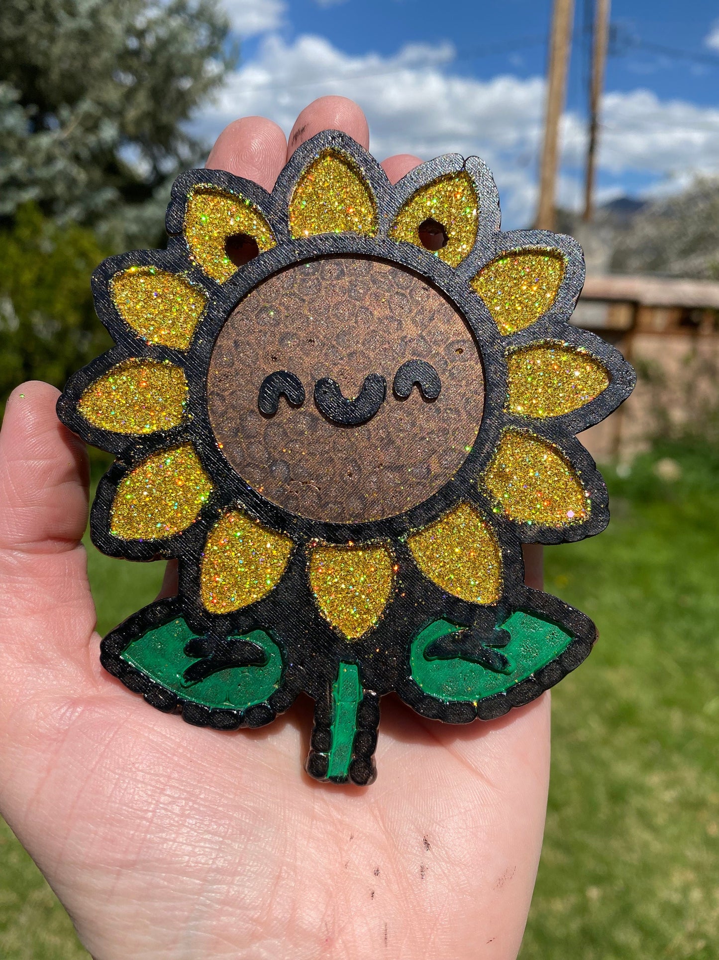 Sunflower Freshie Mold, Flower Silicone Molds, Beginner Freshie Molds, Bestselling freshie molds, popular freshie molds, summer freshie idea