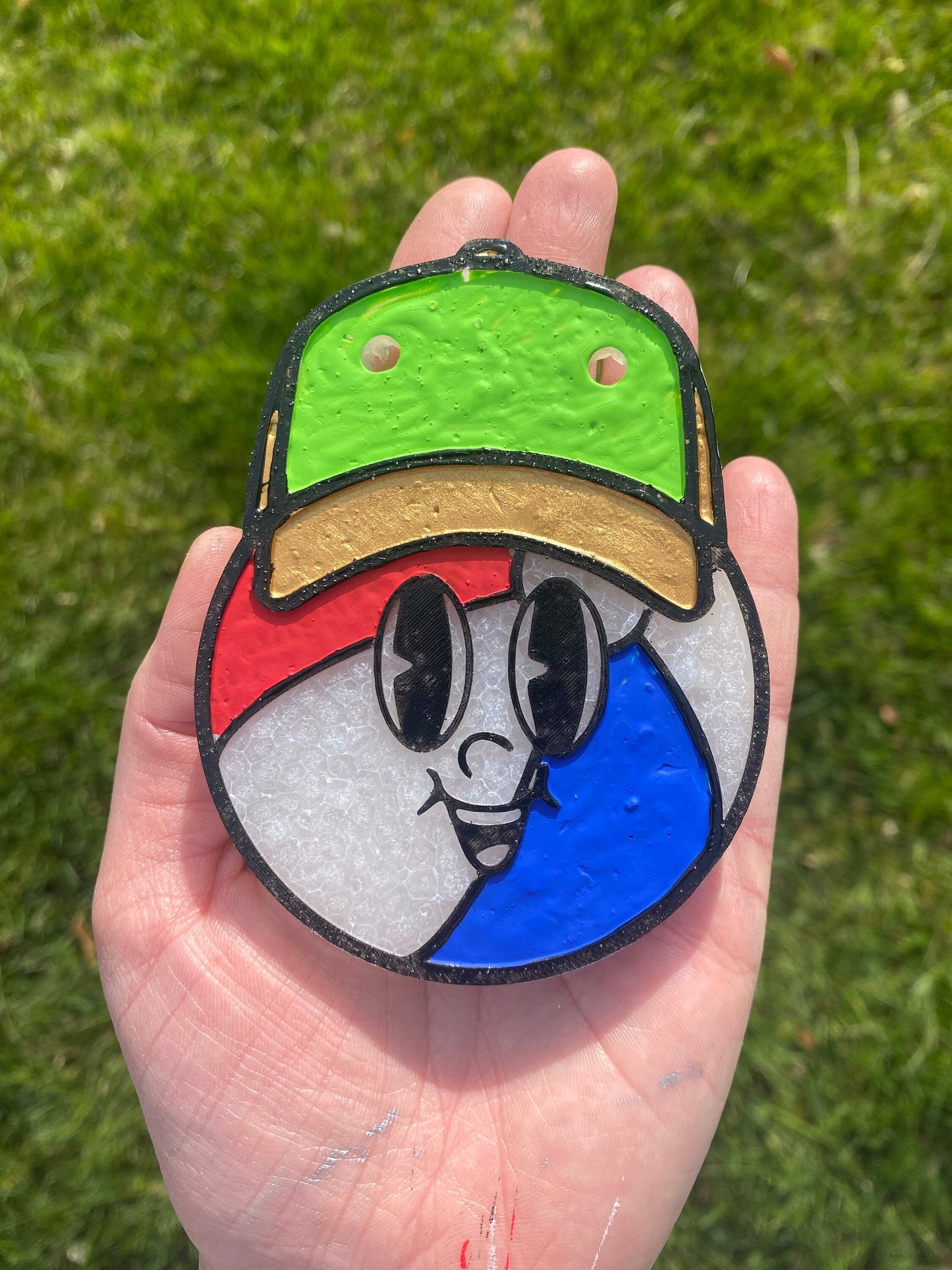 Beach Ball Dad Mold, Cardstock Freshie Mold, Sport Freshie Silicone Mold, summer freshie mold, father's day freshie mold, beach freshie mold