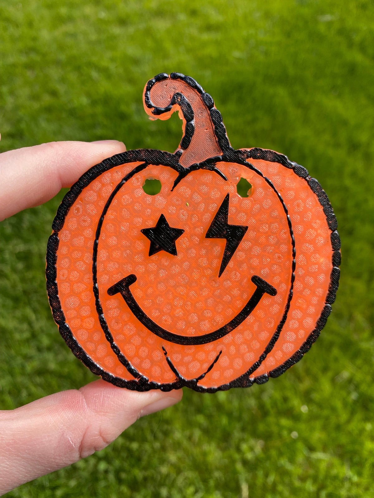 Smile Pumpkin Lightning Star Eyes Mold, Halloween Freshie Mold, Fall Freshie Mold, Funny Freshie Mold, Spooky Mold, Autumn silicone mold