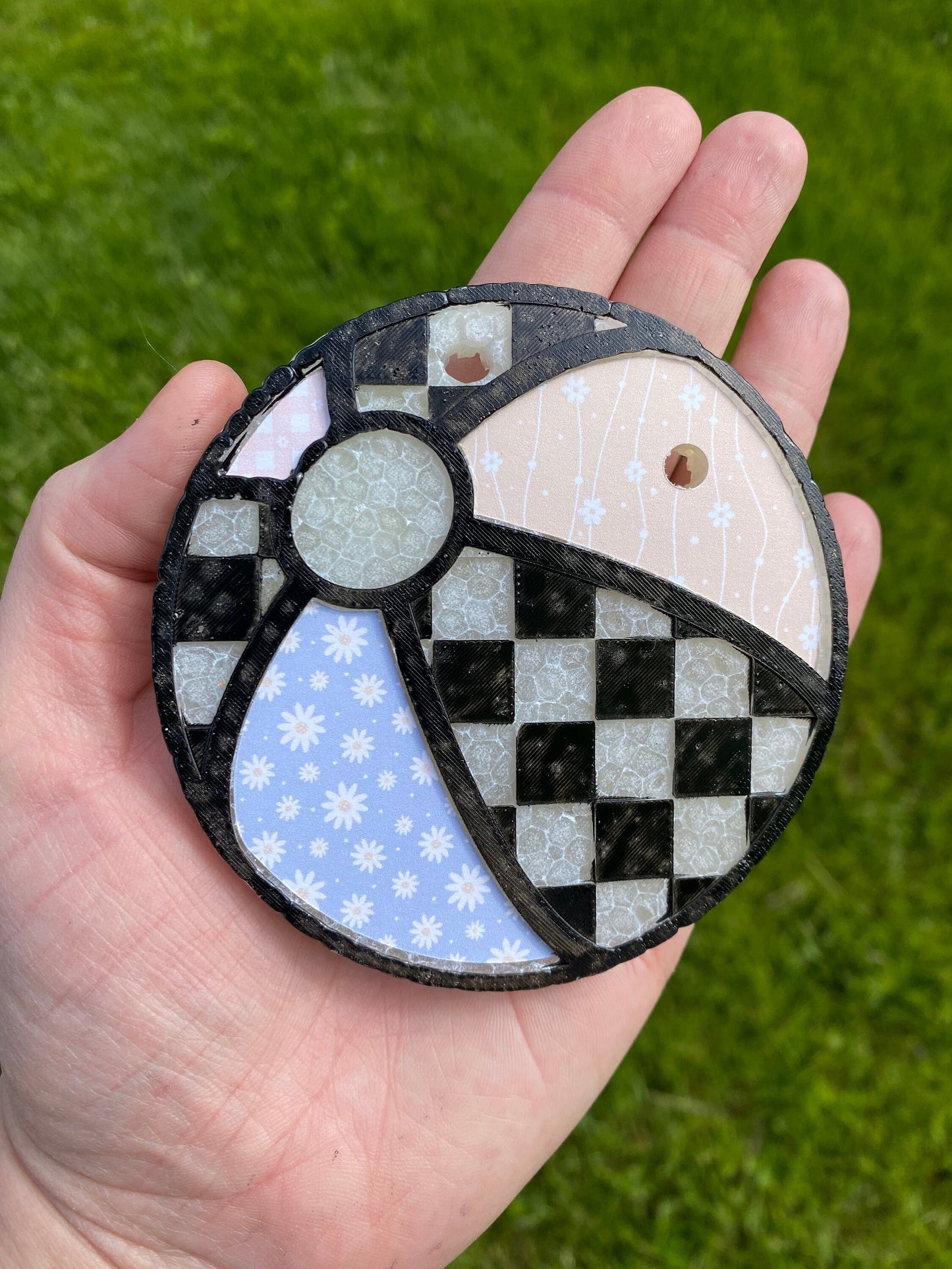 Checkerboard Beach Ball Mold, Summer Freshie Molds, Sun Freshie Mold, Beach Silicone Mold, Easy Cardstock Molds for Beginners, Popular Molds