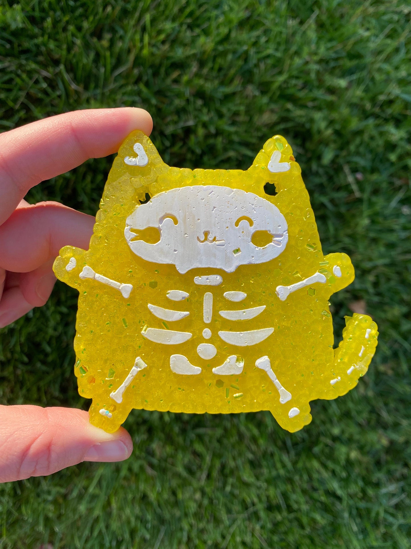 Skeleton Cat Mold, Halloween Freshie Mold, Fall Freshie Mold, Spooky Silicone Mold, Autumn Freshie Mold, Bones Freshie Mold, October Molds