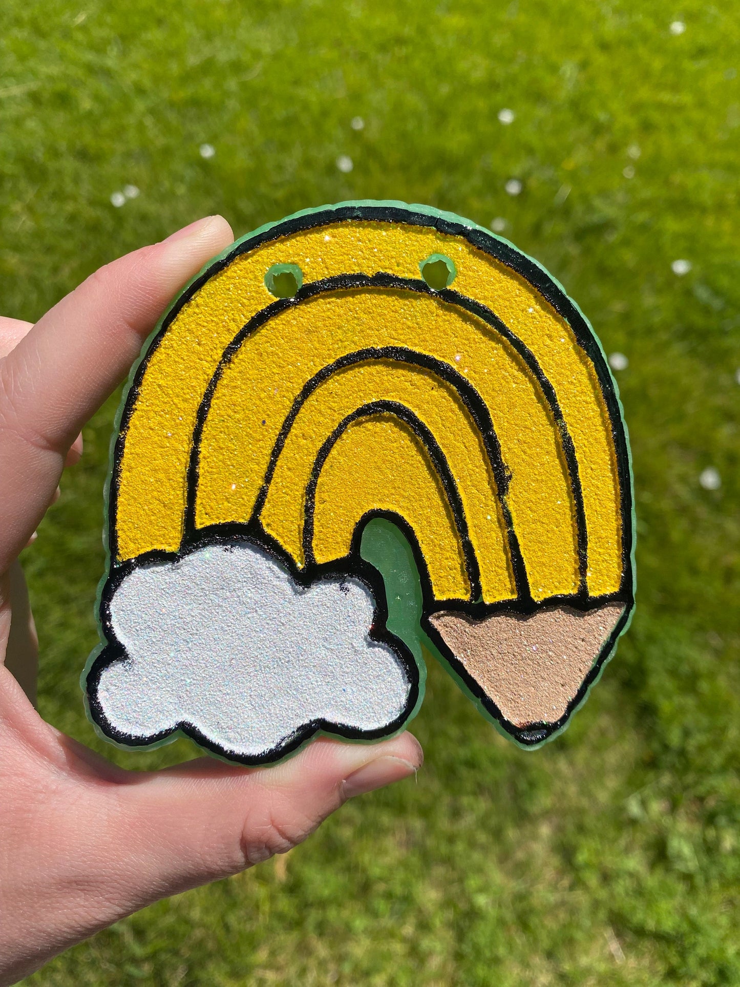 Pencil Rainbow Silicone Mold, freshie making supplies, silicone molds, freshie ideas for teaching, teacher freshie ideas, cute teacher mold