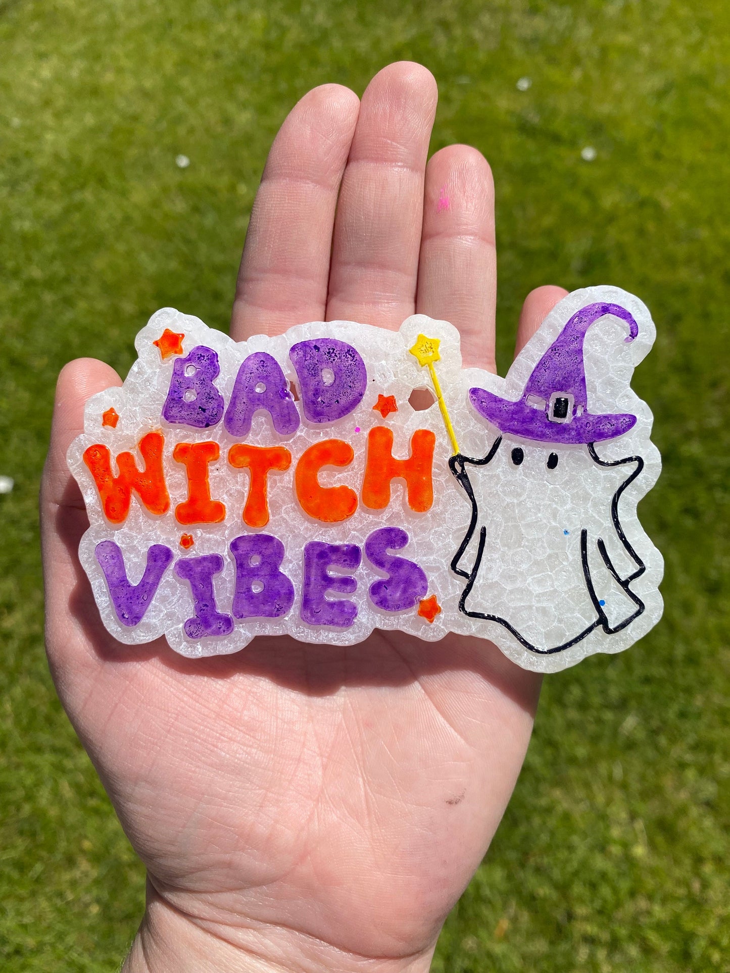 Bad Witch Vibes Mold, Halloween Freshie Mold, Fall Freshie Mold, Spooky Children Silicone Mold, Autumn Freshie Mold, Ghost Freshie Mold