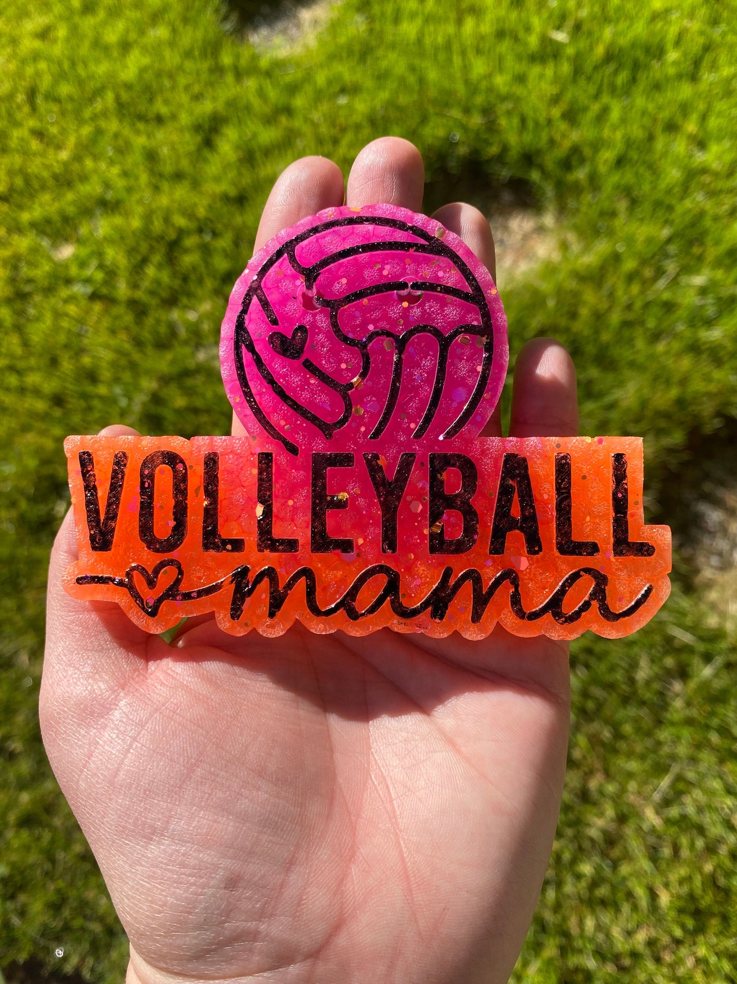 Volleyball Mama Freshie Silicone Mold, volleyball mom aroma bead mold, freshie making supplies, cardstock sport molds, best selling freshies