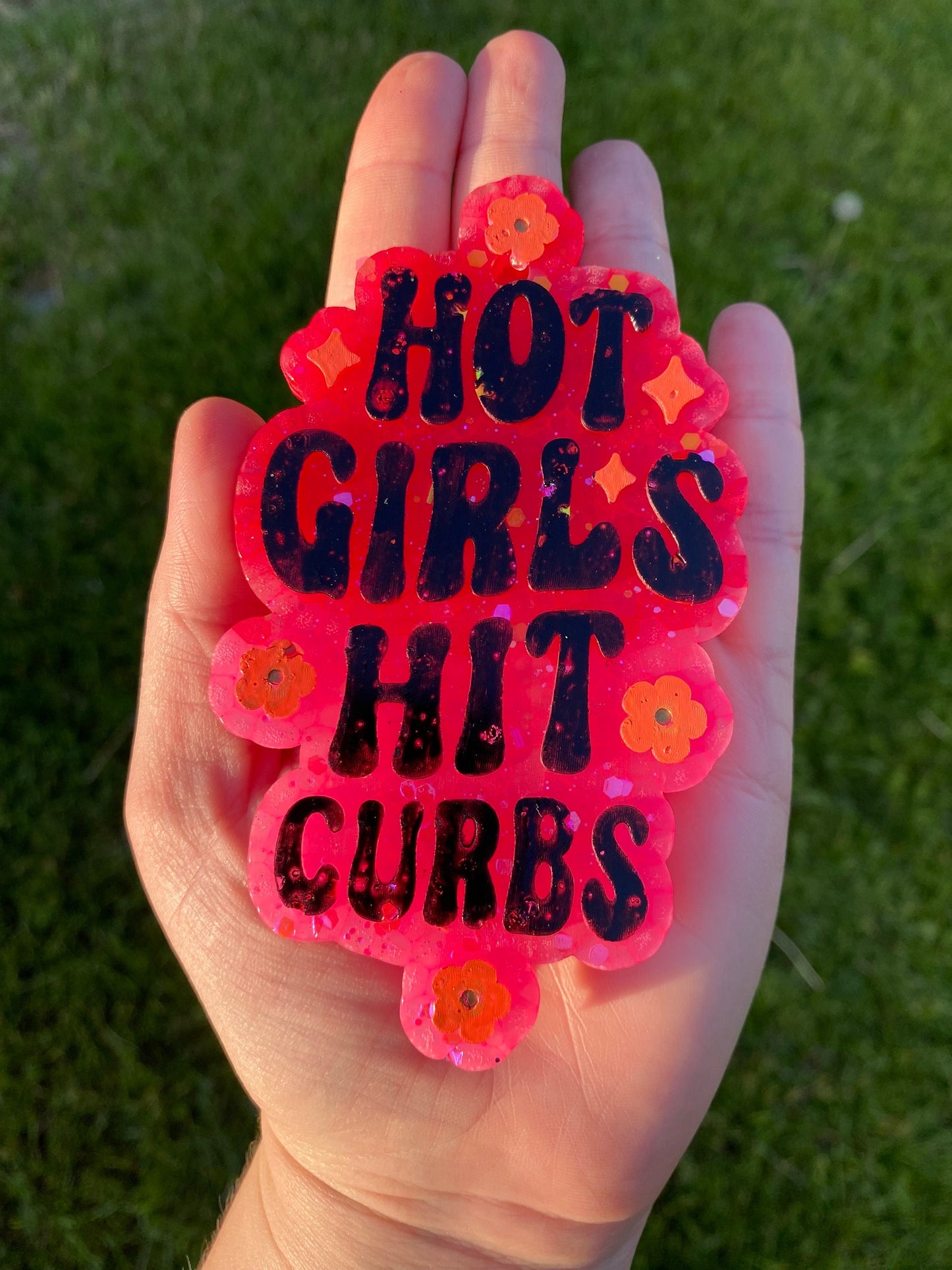 Hot Girls Hit Curbs Mold, Girl Math Freshie, Funny Freshie Mold, Curb Hitter Freshie Mold, Funny Freshie Mold, Freshie Mold for Teen