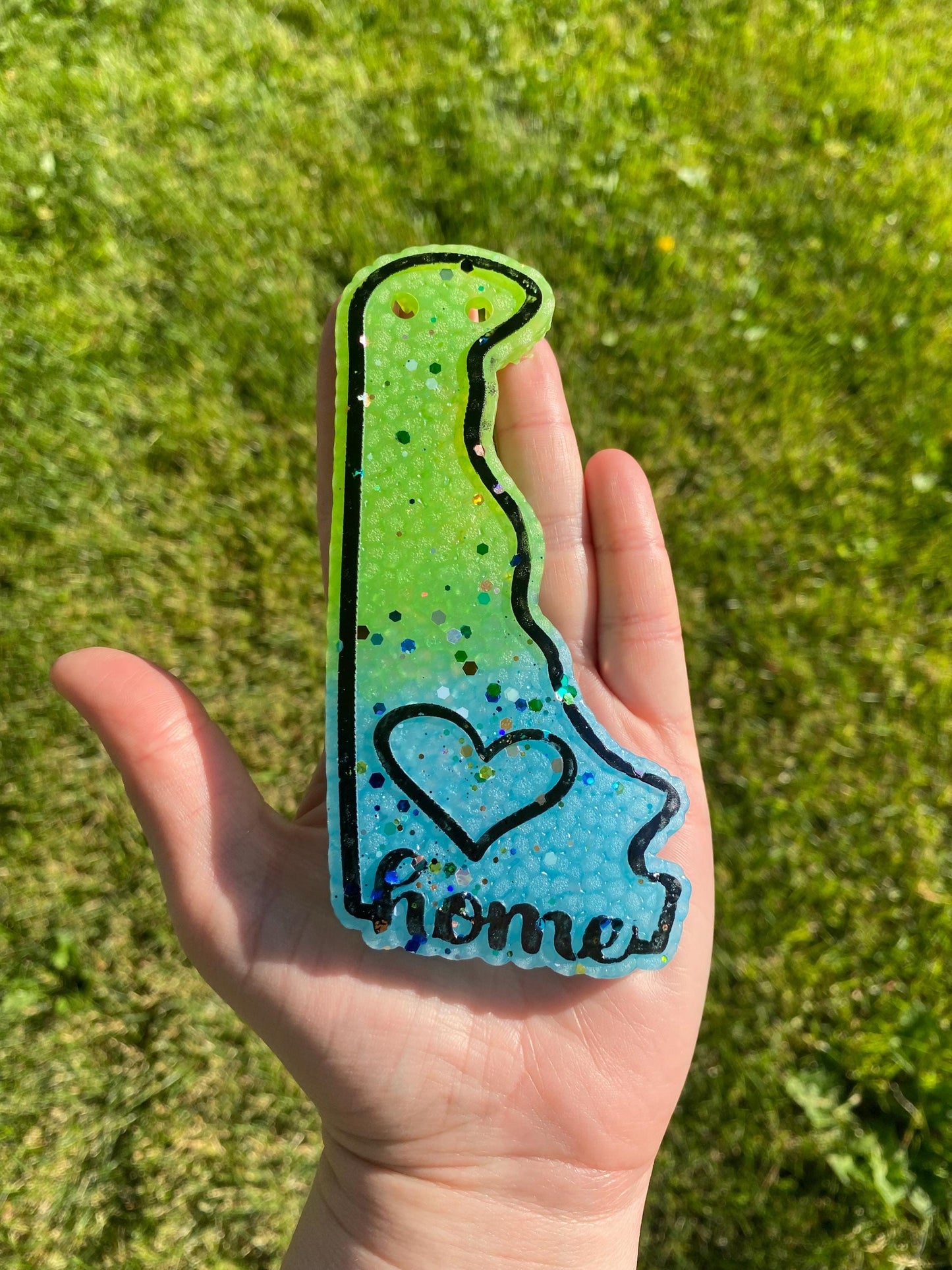 Delaware Freshie Mold, Home State Freshie Molds, USA Freshie Molds, Beginner Aroma Bead Molds, Delaware State Freshie Mold