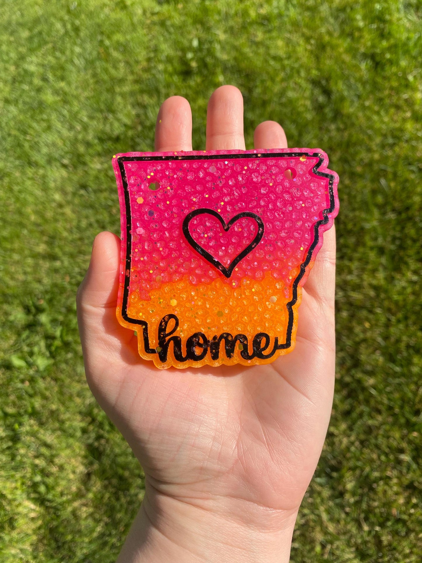 Arkansas Freshie Mold, Home State Freshie Molds, USA Freshie Molds, Beginner Aroma Bead Molds, Arkansas State Freshie Mold