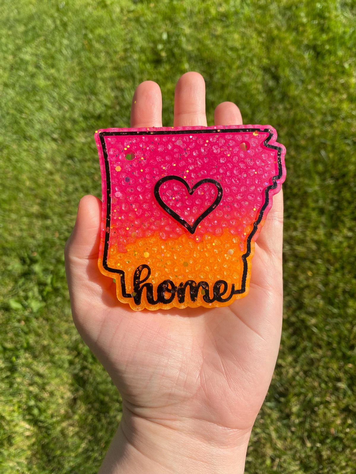 Arkansas Freshie Mold, Home State Freshie Molds, USA Freshie Molds, Beginner Aroma Bead Molds, Arkansas State Freshie Mold